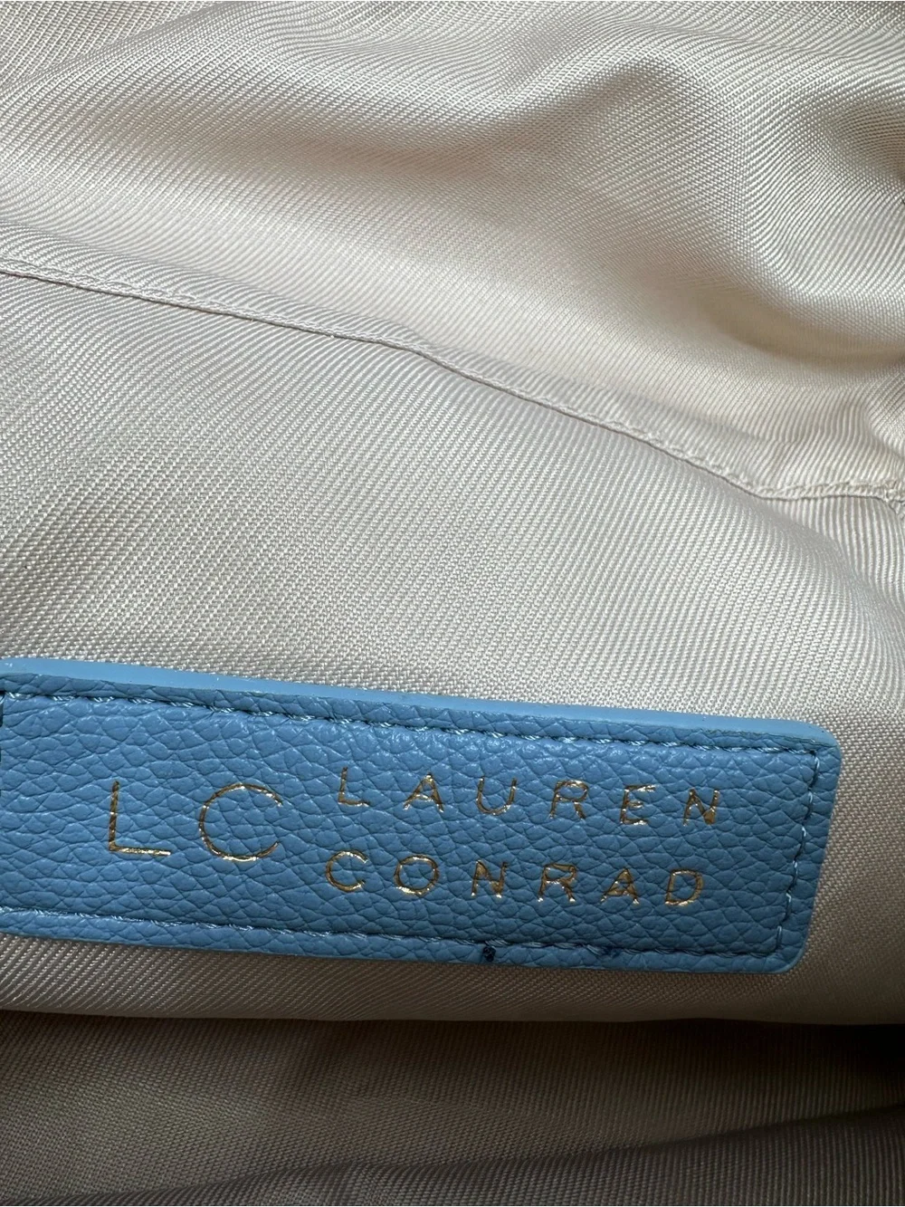 LC Lauren Conrad Light Blue Top-Handle Cosmetic Case